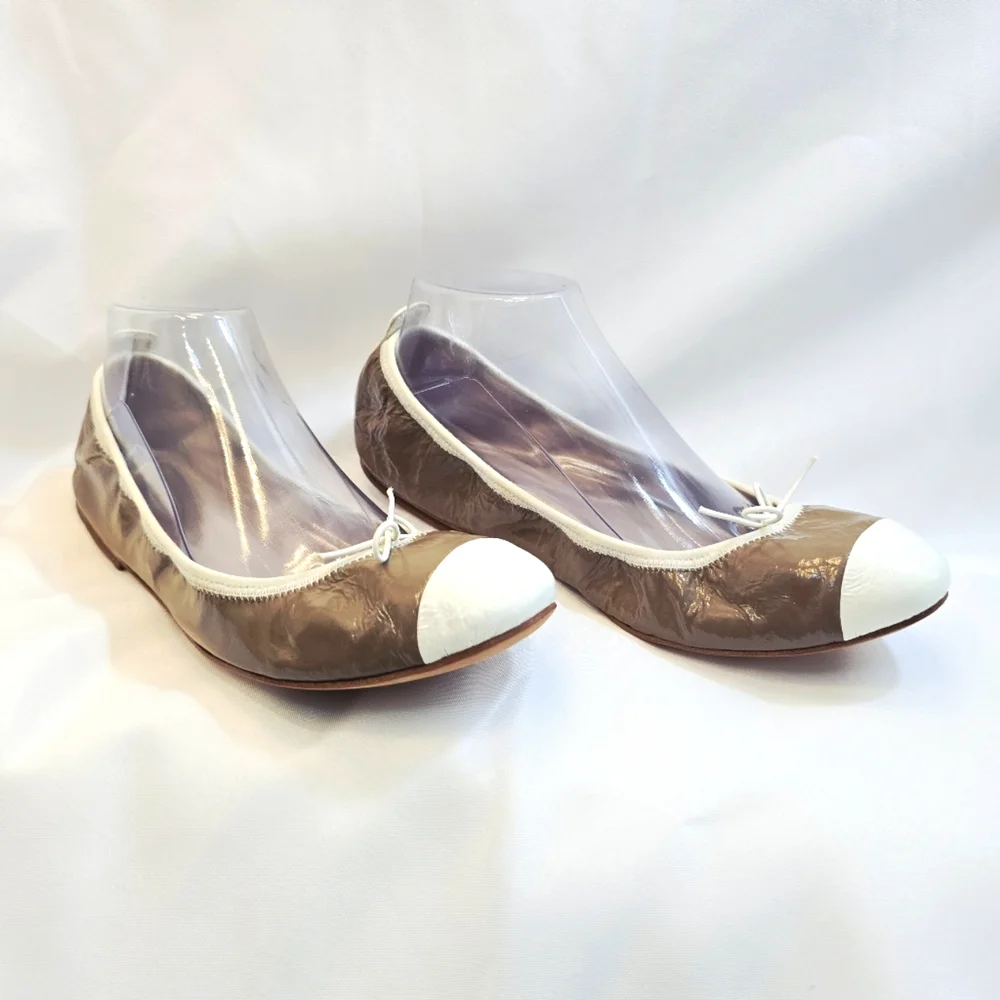 Bloch 1932  White and mocha Ballet Flats Street wear size 41
